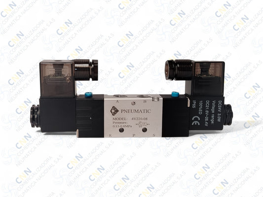 4V220 08 ELEC/VALV 5/2 DOBLE BOBINA 1/4