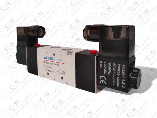 4V320 08 ELEC/VALV 5/2 DOBLE BOBINA 1/4