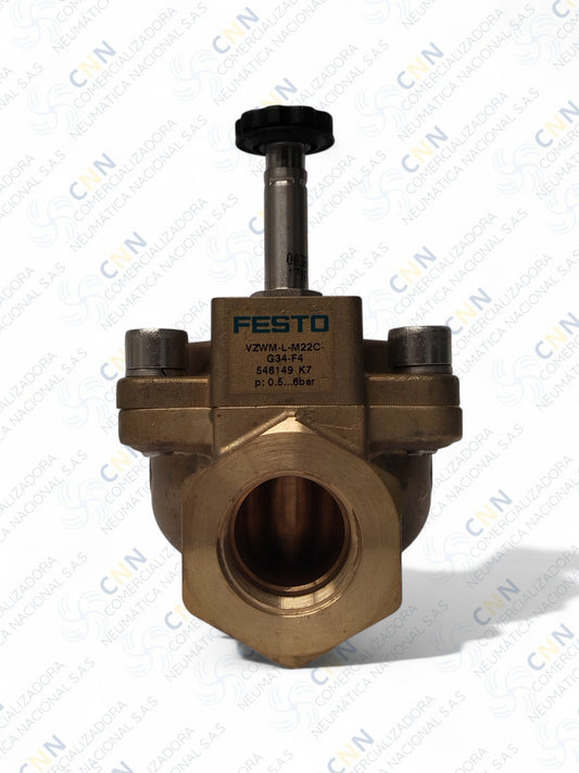 VZWM L M 22C G34 F4 VALVULA SOLENOIDE FESTO 3/4